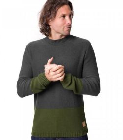 Strickpullover "Tough Eco" - grau/grün