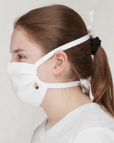 Mund- und Nasenmasken, 5er-Pack - weiß