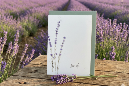 Klappkarte „Lavendel“ – för di