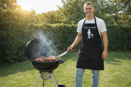 Grillschürze mit Labrador Retriever "Alles im Griff"