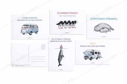 Frau Schön Kartenbundle Maritim