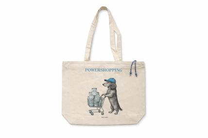 Toller Shopper mit Dackel "Powershopping"