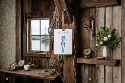  Postkarte "Hol di munter"