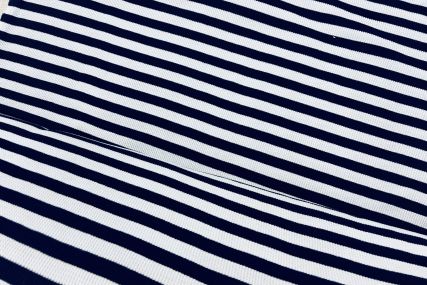 Leichter Strick in Marine / Hellblau