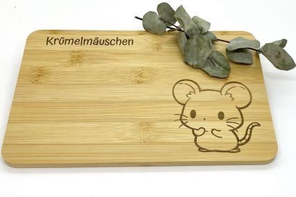 Frühstücksbrettchen Krümelmäuschen