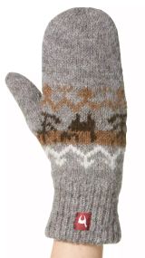 Alpaka Fausthandschuhe NATURA aus 100% Alpaka