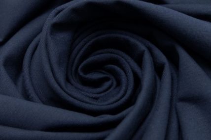 Baumwoll Jersey Uni dunkelmarine
