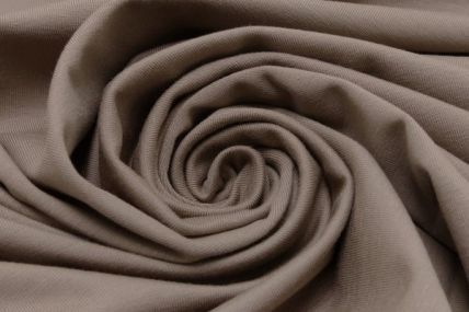 Baumwoll Jersey Uni taupe