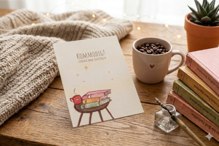 Postkarte: "Kommodig!"