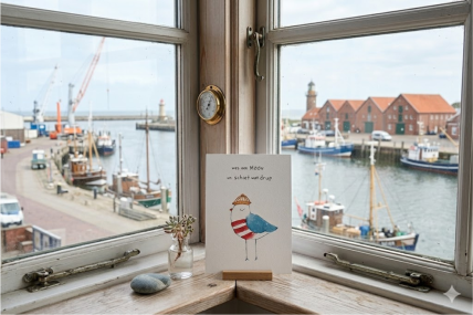 Postkarte: "Wes een Mööv"