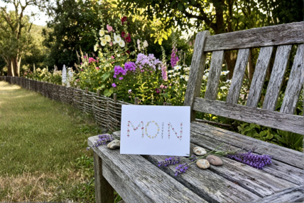 Postkarte Florales "Moin"