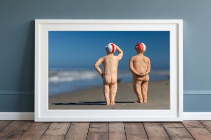 Strandmenschen "Beste Freunde"