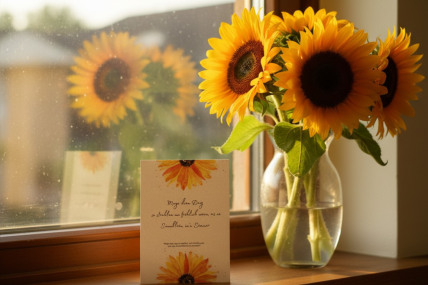 Postkarte: "Sünnbloom"