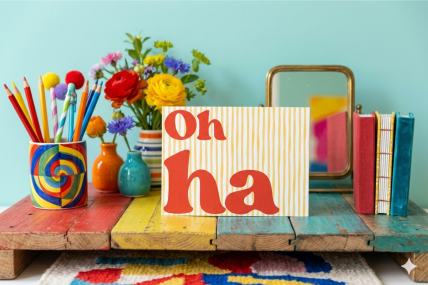 Postkarte: "Oh ha"