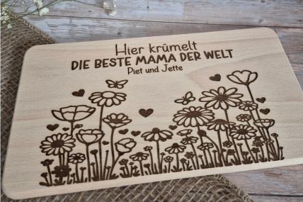 Frühstücksbrett Muttertag / Vatertag