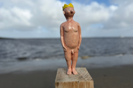 "Strandmensch nackter König"