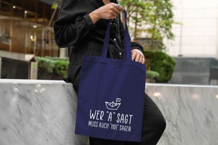 Jutebeutel "Wer A sagt"