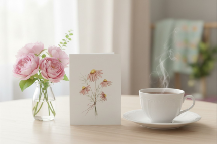 Postkarte: "Blomenstrüß"