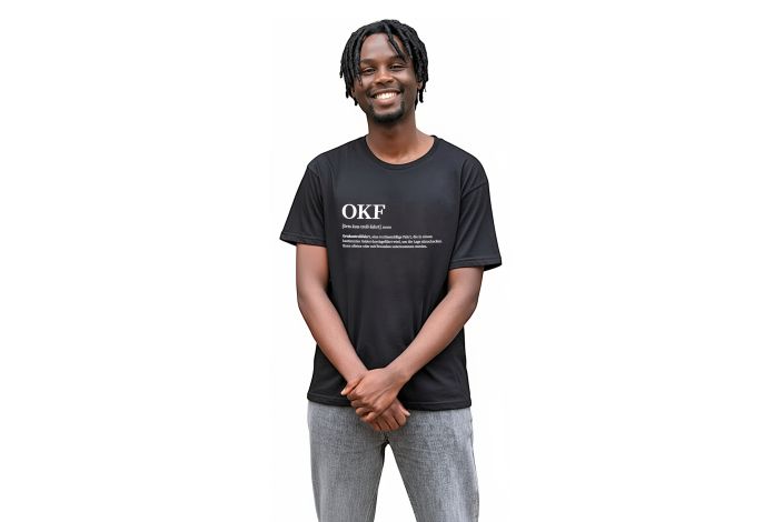 T-Shirt „OKF - Ortskontrollfahrt“ - Farbe Schwarz
