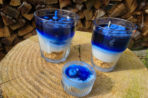 Blueberry Cheesecake Dessertkerze-Klein
