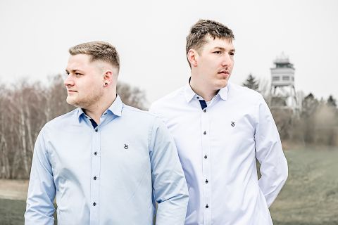 Business-Hemden in Blau und Weiß – Jadebusen-Kollektion