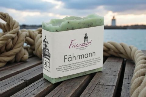 Fährmann Fußseife – Peeling mit Bimsstein & Mohn (110 g)