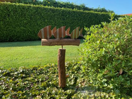 3 Fische auf Holz