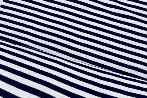 Leichter Strick in Marine / Hellblau