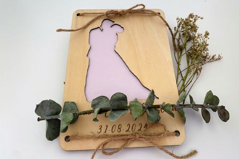 Hochzeit- Personalisierte Hochzeitskarte für Geldgeschenke- Brautpaar