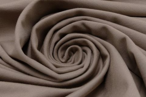 Baumwoll Jersey Uni taupe