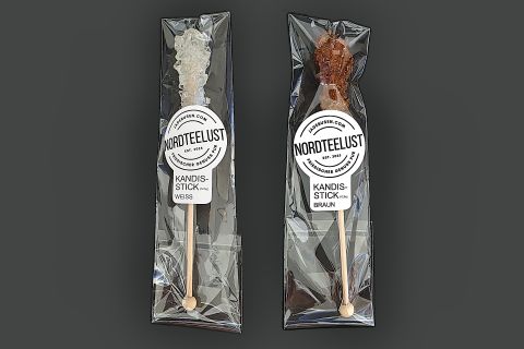 Nordteelust® Kandis-Sticks in Weiß und Braun