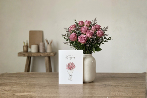 Grußkarte „Blumenstrauß“ – Een Klenigheid