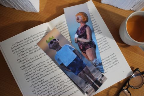 Lesezeichen Strandmensch