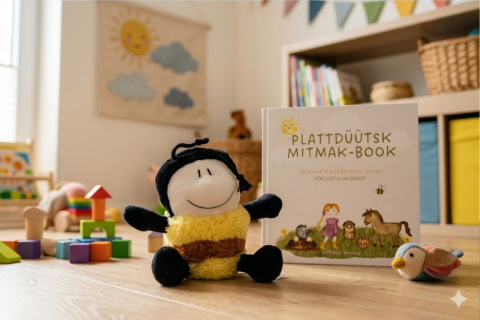 Immi de Imm – Deine fleißige Begleiterin aus dem „Plattdüütsk Mitmak-Book“