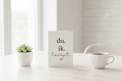 Postkarte: "du. ik. löööpt"
