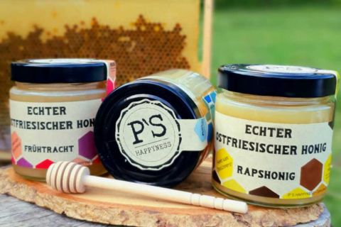 Leckerer Rapshonig aus Ostfriesland / Imkerhonig / echter deutscher Honig / cremig gerührt - 500g