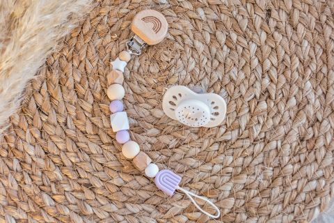 Schnullerkette "Rainbow"