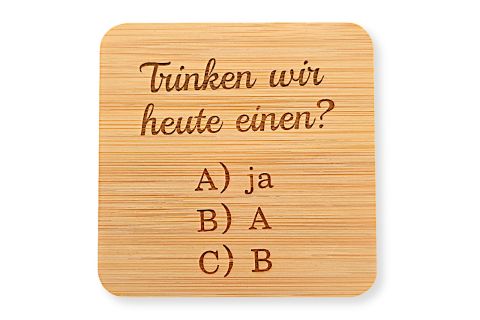Bambus-Untersetzer