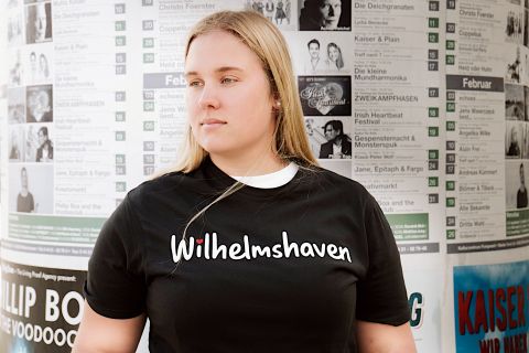T-Shirt „Wilhelmshaven“ – Schwarz