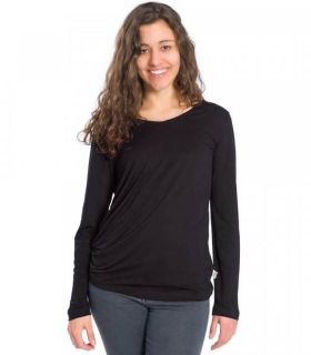 Tencel Longsleeve - schwarz