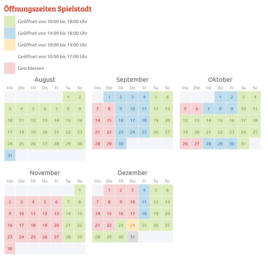 Öffnungszeiten